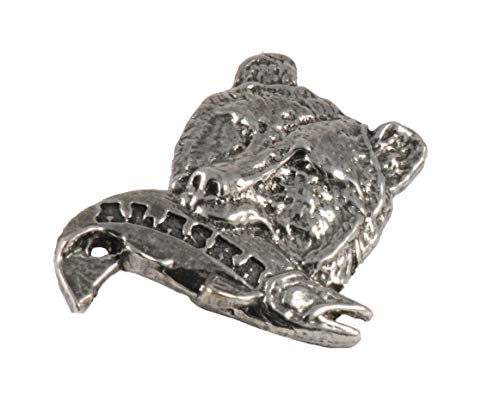 Brown Bear W/ Salmon Pin