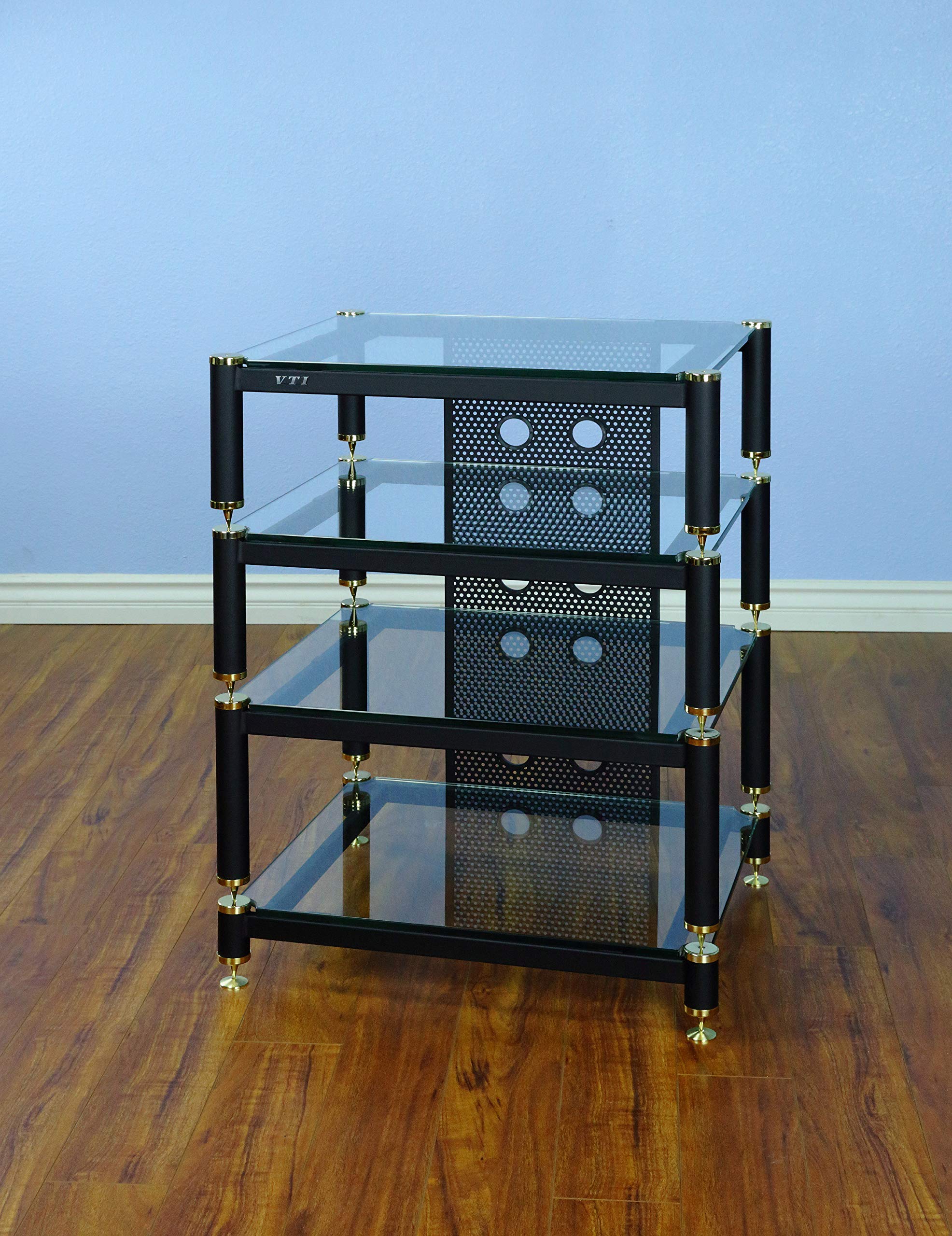 BLG404GW 4-Shelf Audio Rack TV Stand for 27