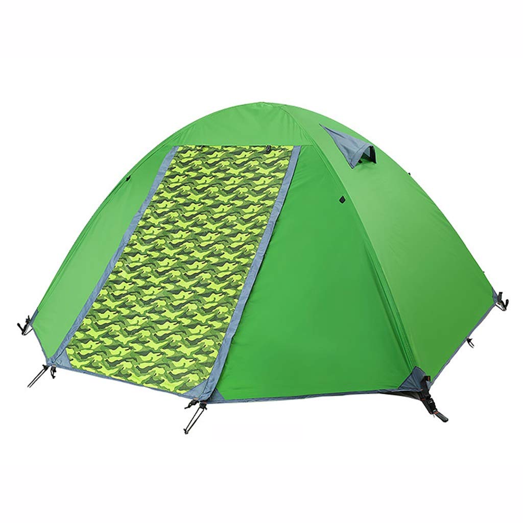Ultra-Lightweight Waterproof 2-Person Camping Tent - Double Layer Silicone Coated for Hiking, Backpacking & Outdoor Adventures - Perfect for Mountain Climbing, Beach Trips & Family Camping