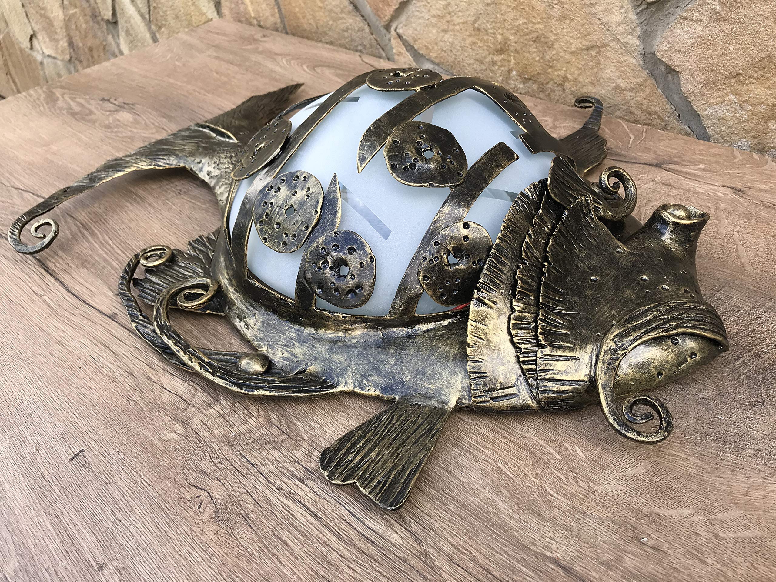 Stylish Fish-Themed Wall Sconce Lamp - Modern Decorative Lighting for Living Room, Bedroom & Hallway