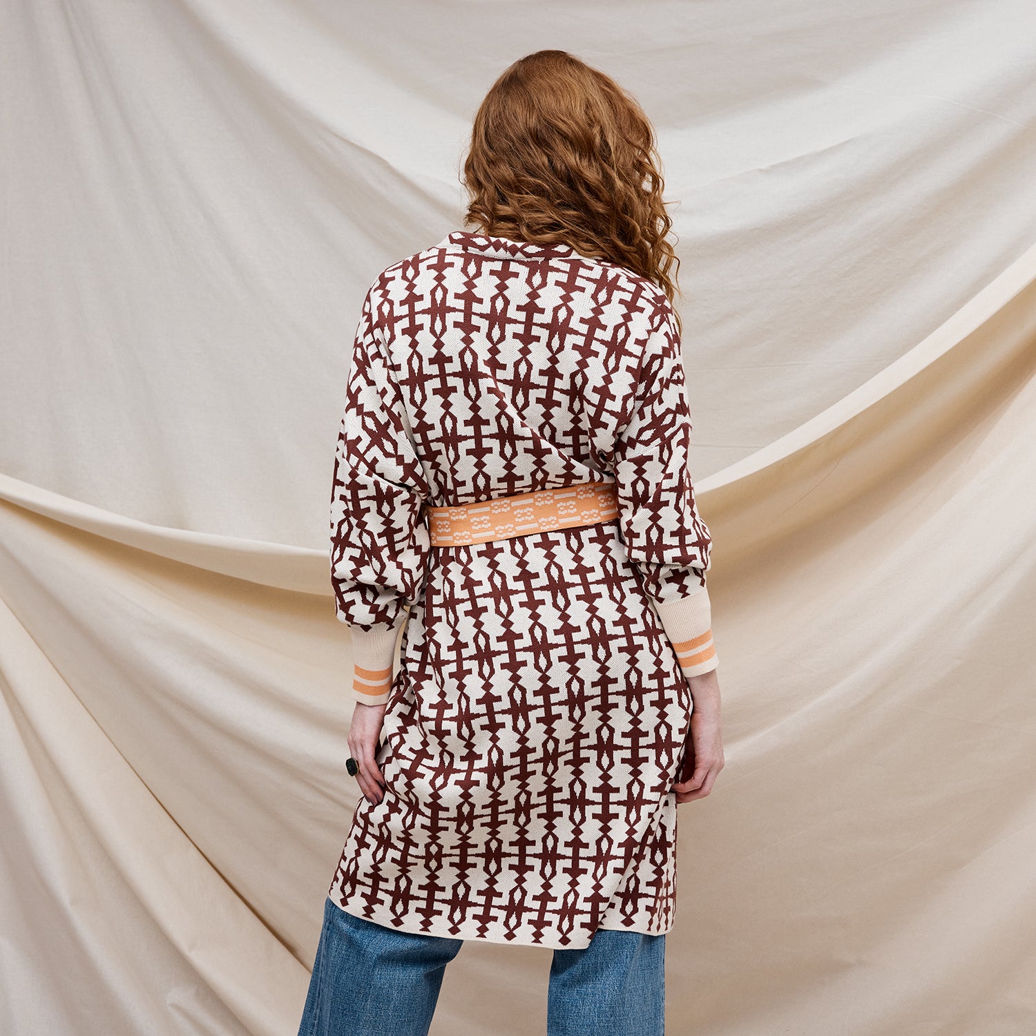 Amata Jacquard Robe for Women - Luxury Kimono Style Bathrobe with Floral Pattern - Perfect for Spa, Bridal Shower & Relaxation at Home