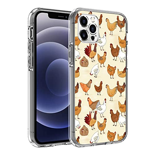 Funny Farm Cute Chicken Printed