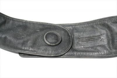 Distressed Black Button Belt - Stylish Adjustable Waist Belt for Men & Women - Perfect for Jeans, Pants, and Casual Outfits