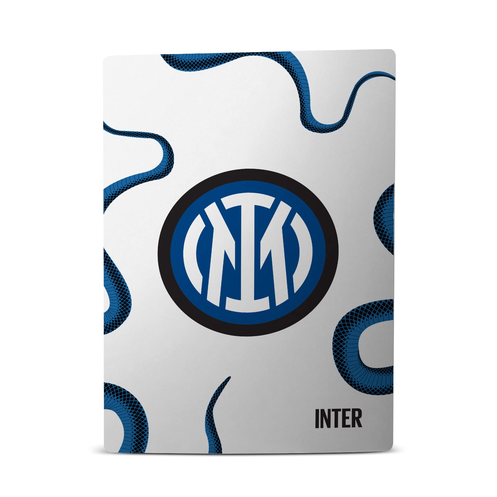 Officially Licensed Inter Milan Away 2021/22 Crest Kit Matte Vinyl Faceplate Sticker for PS5 & Controller - Custom Gaming Skin Decal Compatible with Sony PlayStation 5 Disc Console & DualSense - Perfect for Soccer Fans & Gamers