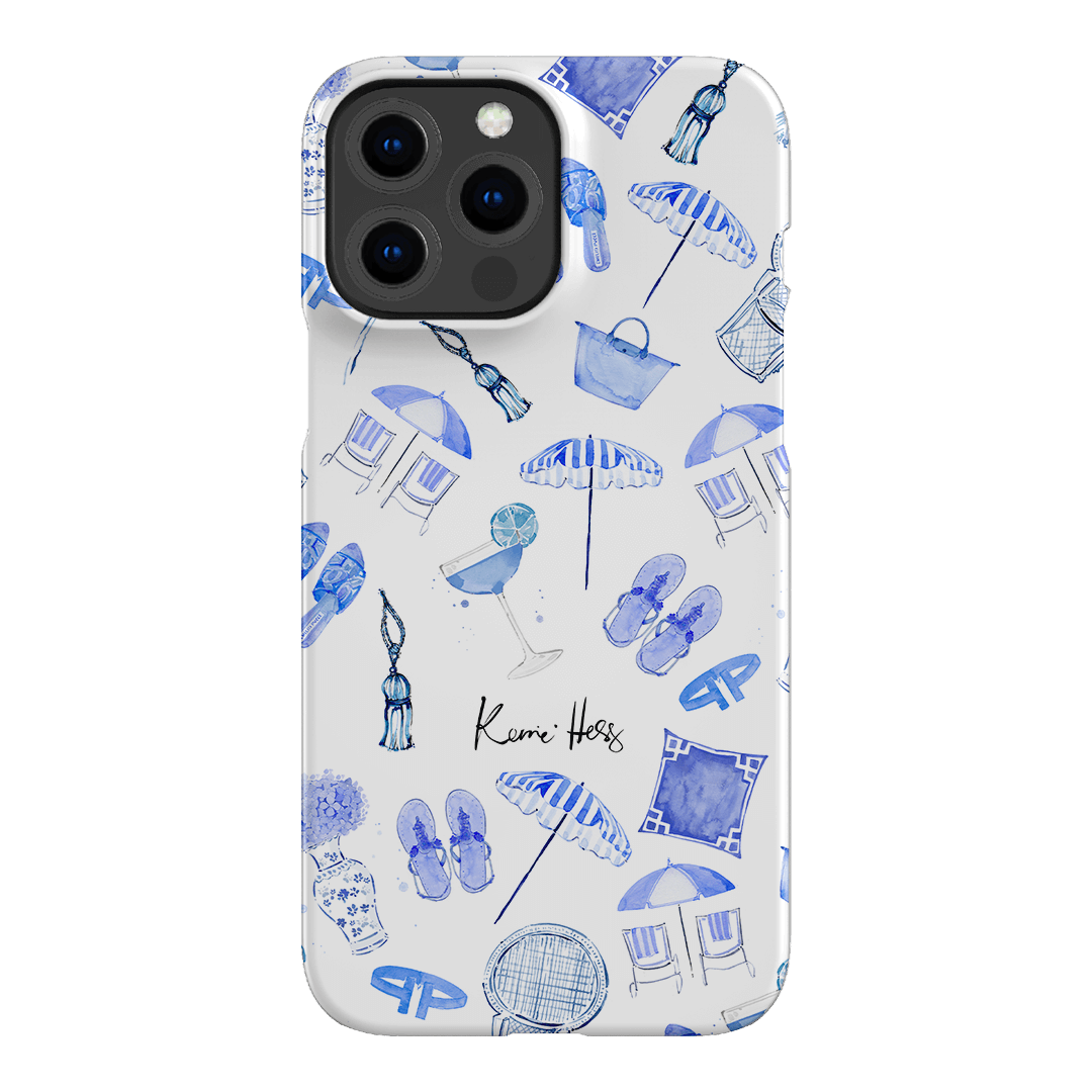 Santorini Sunset iPhone Case - Premium Protective Cover for iPhone 12/13/14/15 - Aesthetic Blue & White Design - Perfect for Travel, Vacation & Everyday Use