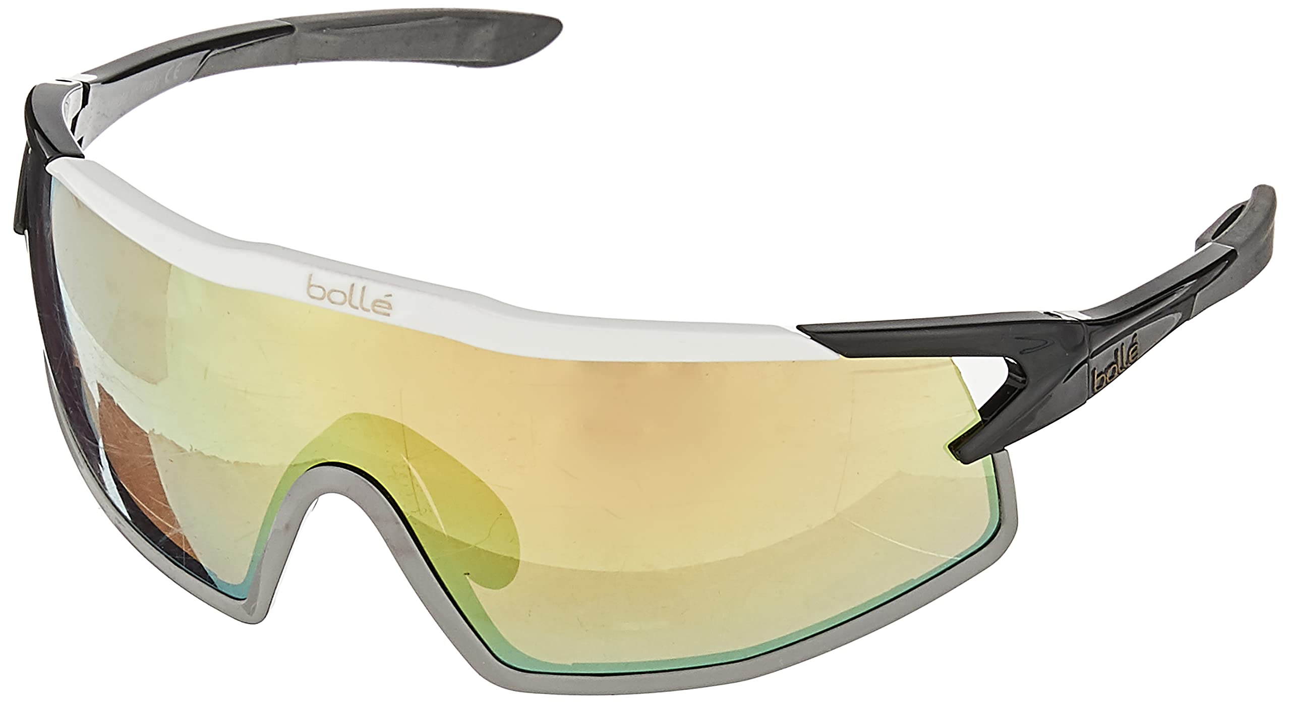 Bollé B-Rock Unisex Sunglasses - Shiny Black, Large Frame, UV Protection - Perfect for Running, Cycling & Outdoor Sports