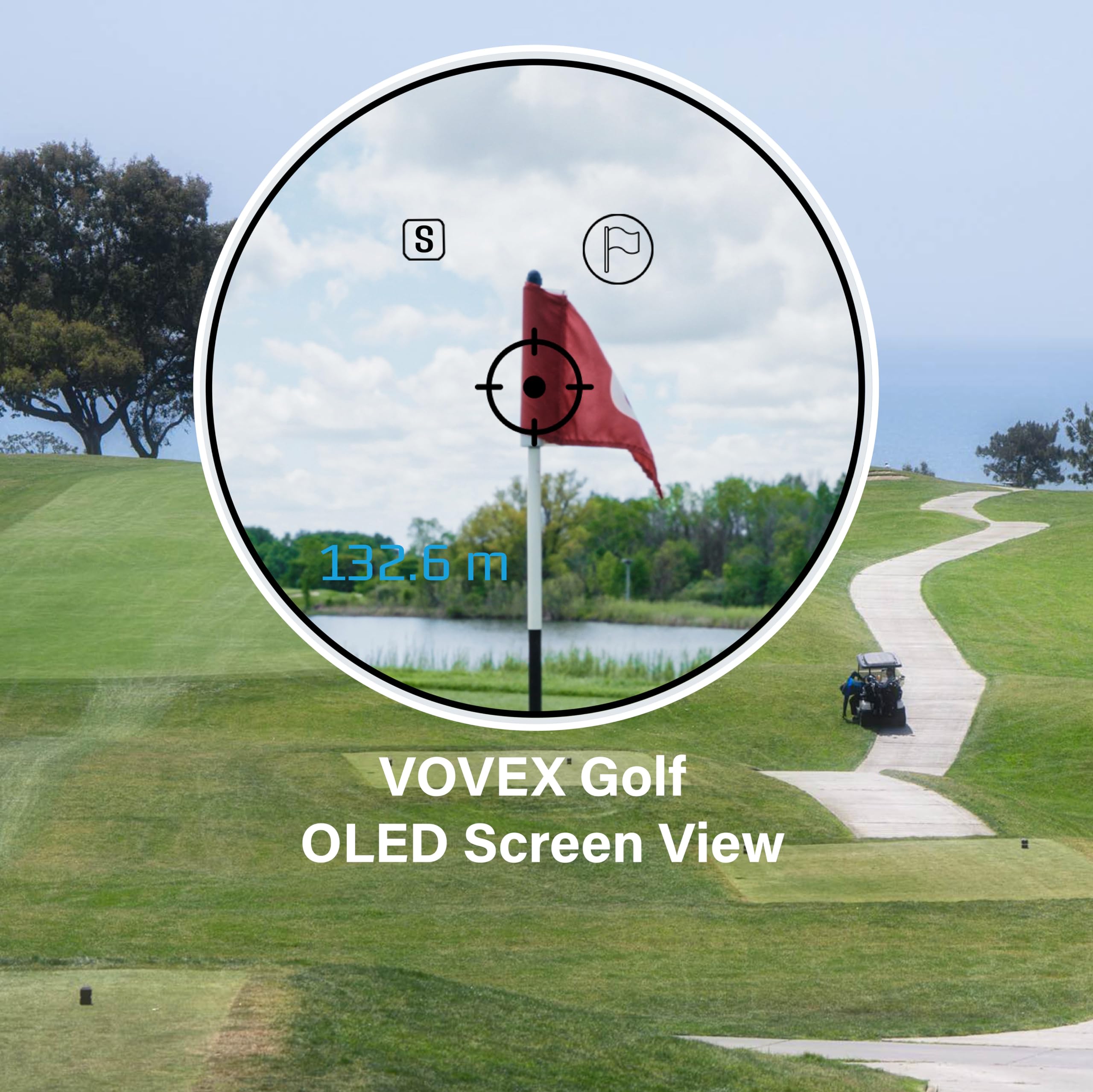 VOVEX Bloom Series 1 Golf Rangefinder with Slope - 1000 Yards Laser Distance Finder, 6X Magnification & Fast Flag Lock Vibration - Rechargeable Magnetic Golf Accessory for Precise Yardage Measurement on the Course | Perfect for Tournament Play & Practice Rounds