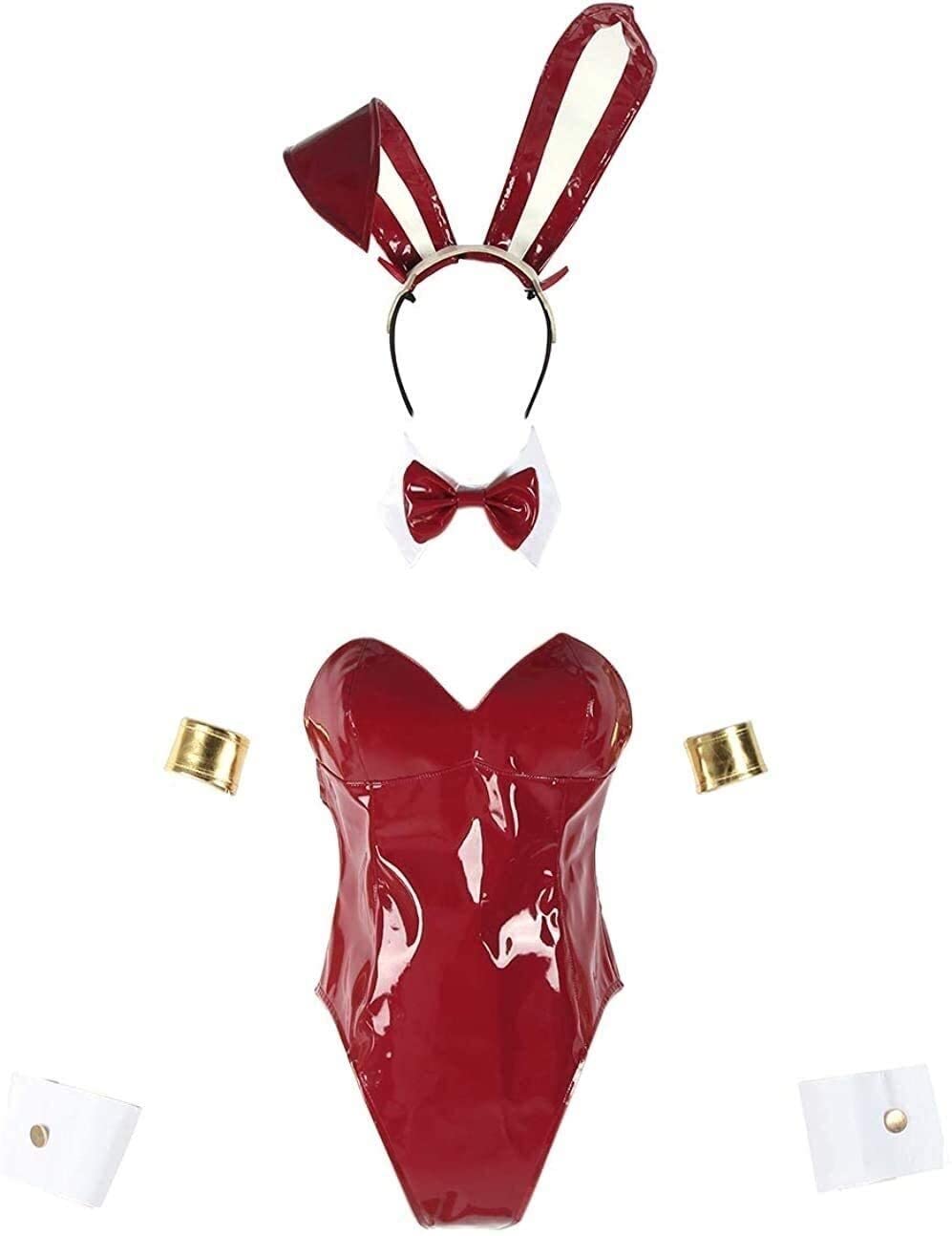 Sakurajima Bunny Cosplay Costume for Women - One Piece Bunny Bodysuit Outfit for Anime Lovers & Halloween Parties