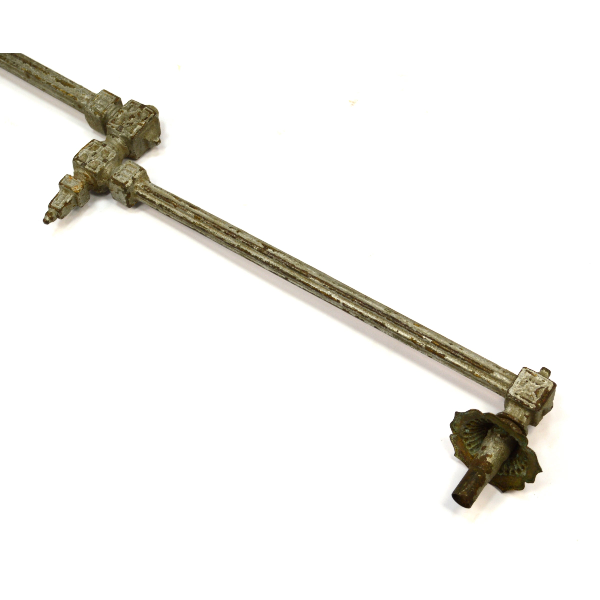 Vintage Ornate Brass Pot Filler Faucet - Double Arm Articulated Kitchen Sink Faucet - Antique Salvaged Hardware - Perfect for Farmhouse & Victorian Style Kitchens