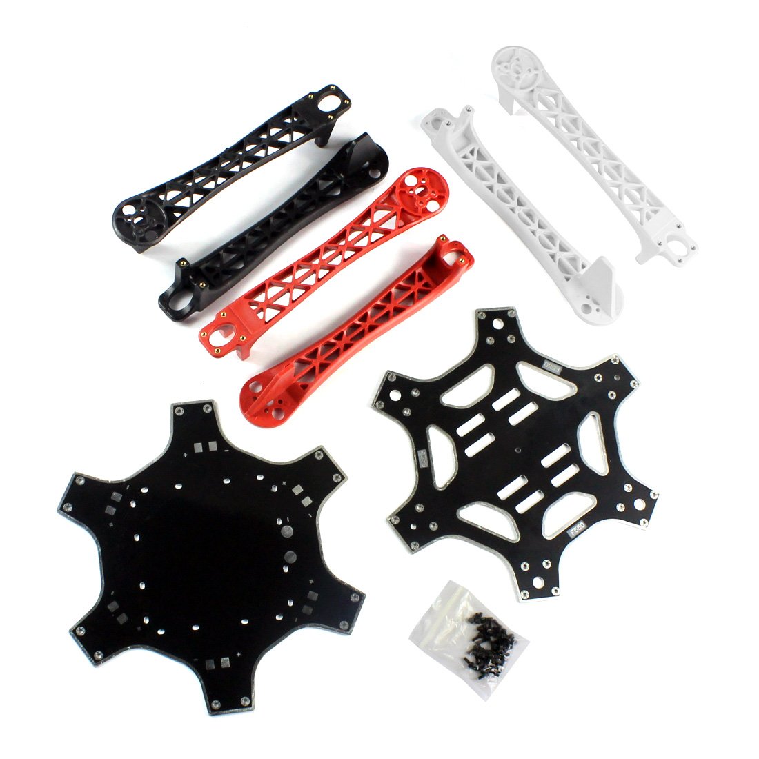 QWinOut 550mm Wheelbase DIY Drone Kit - Unassembled Combo Set with KKmulticopter Flight Controller, Lipo Battery & Remote Control | Perfect for Aerial Photography, FPV Racing and STEM Education Projects