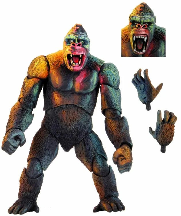 NECA King Kong Illustrated Version Action Figure - Collectible Movie Monster Toy for Display & Gifts - Perfect for Fans, Collectors & Home Decor