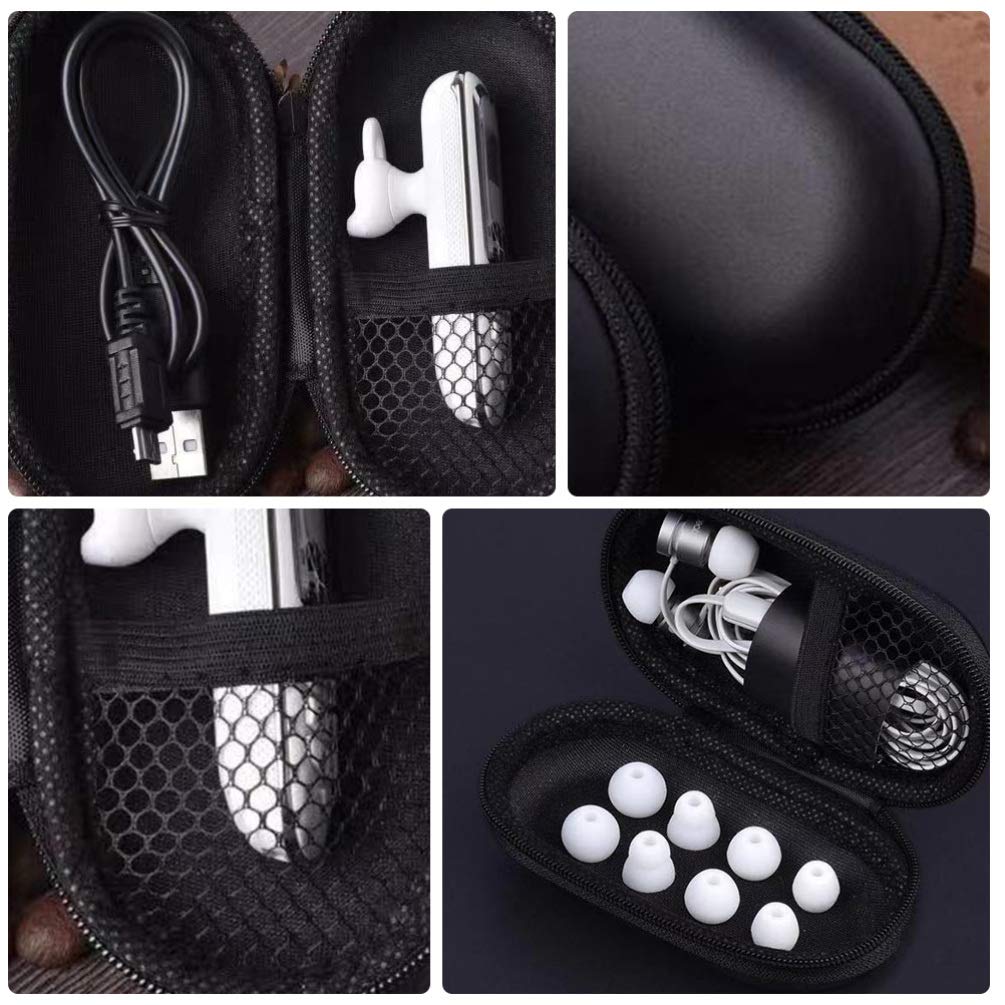 Hemoton 10-Pack Waterproof Zipper Storage Bags for Headphones, Earbuds, USB Cables - Portable Travel Organizer Case for Wired Earphones, Earbud Carrying Pouch - Perfect for Travel, Office, Gym & Daily Use