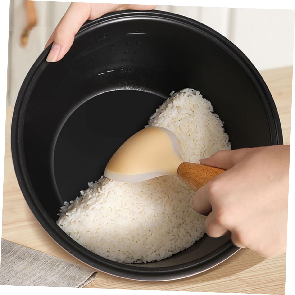 2-Piece Non-Stick Rice Scoop and Serving Spoon Set - Perfect for Rice Cookers, Food Storage & Meal Prep - Ideal for Cooking, Serving & Portioning Rice at Home