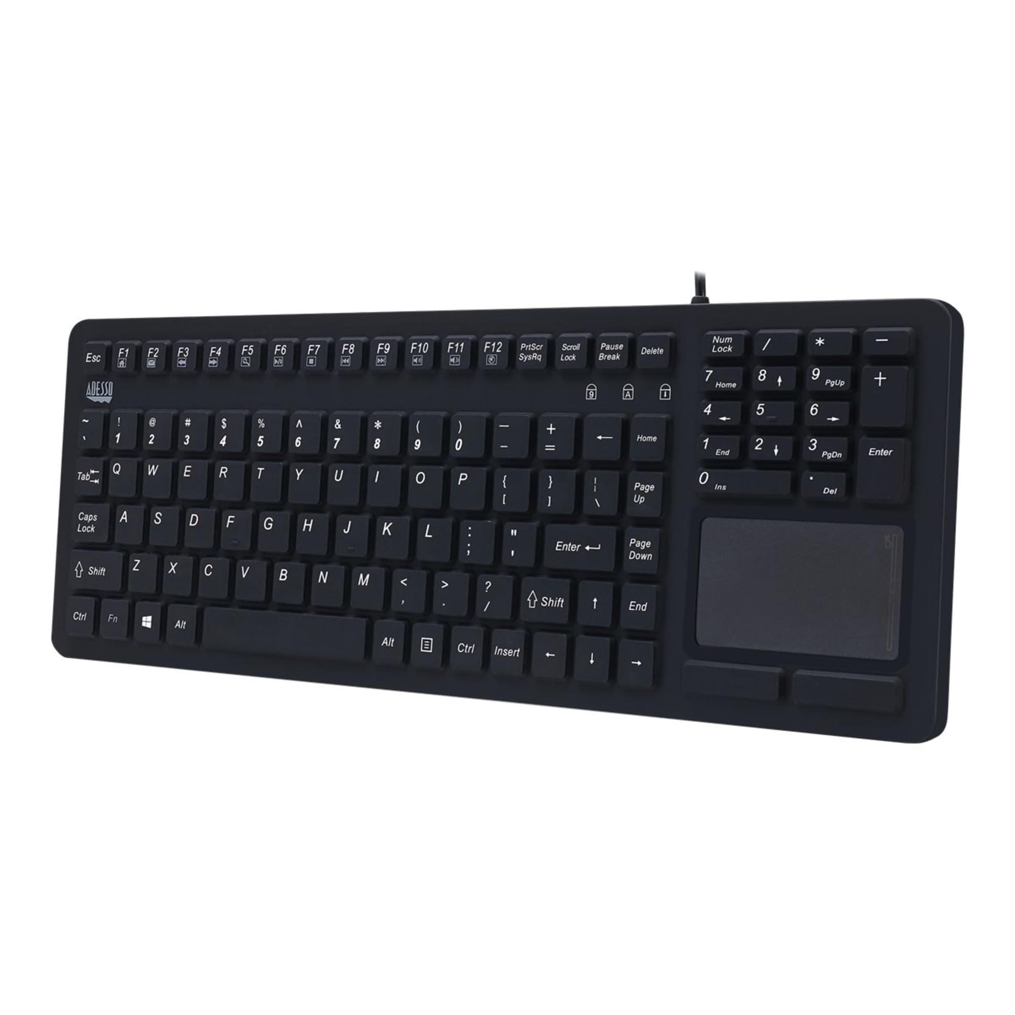 ADESSO Tru-Form Ergonomic USB Keyboard for Mac - Comfortable Wrist Support, Plug & Play - Perfect for Office Work, Coding & Long Typing Sessions