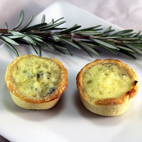 Bulk Gruyere & Summer Leek Tart - Gourmet Frozen Appetizers (8 Trays) - Perfect for Parties, Catering & Holiday Events