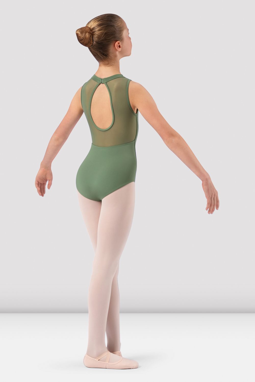 Girls Claire High Neck Leotard - Ballet Dance Gymnastics Leotard for Kids - Perfect for Ballet Class, Dance Practice & Gymnastics Performance