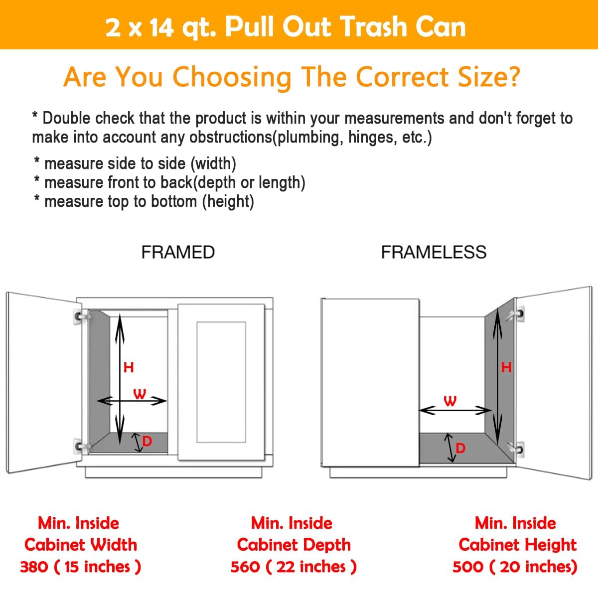 28 Quart Pull Out Trash Can Under Cabinet - Dual Compartment Kitchen Waste Bin for Under Sink Organization | Perfect for Small Kitchens & Recycling Sorting