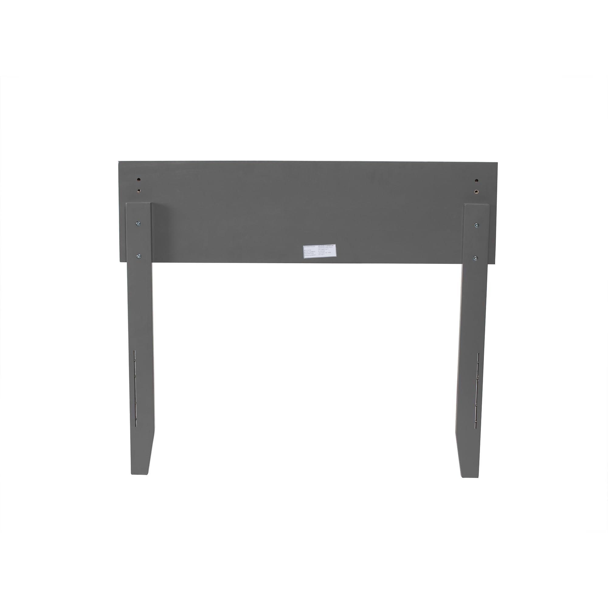 AFI Orlando Twin Size Grey Upholstered Headboard with USB Charging Port - Perfect for Kids' Bedrooms, Dorms & Small Spaces