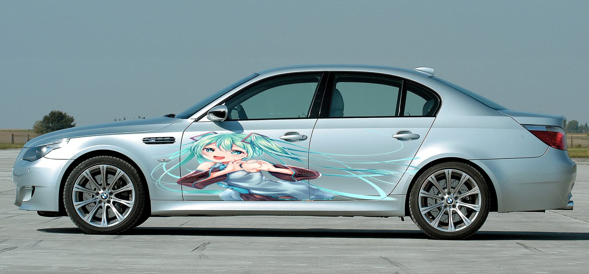 Anime Car Decals - 22x90 Inch Vinyl Stickers for Cars, Laptops & Windows - Cute Anime Graphics for Vehicle Side Decoration & Personalization