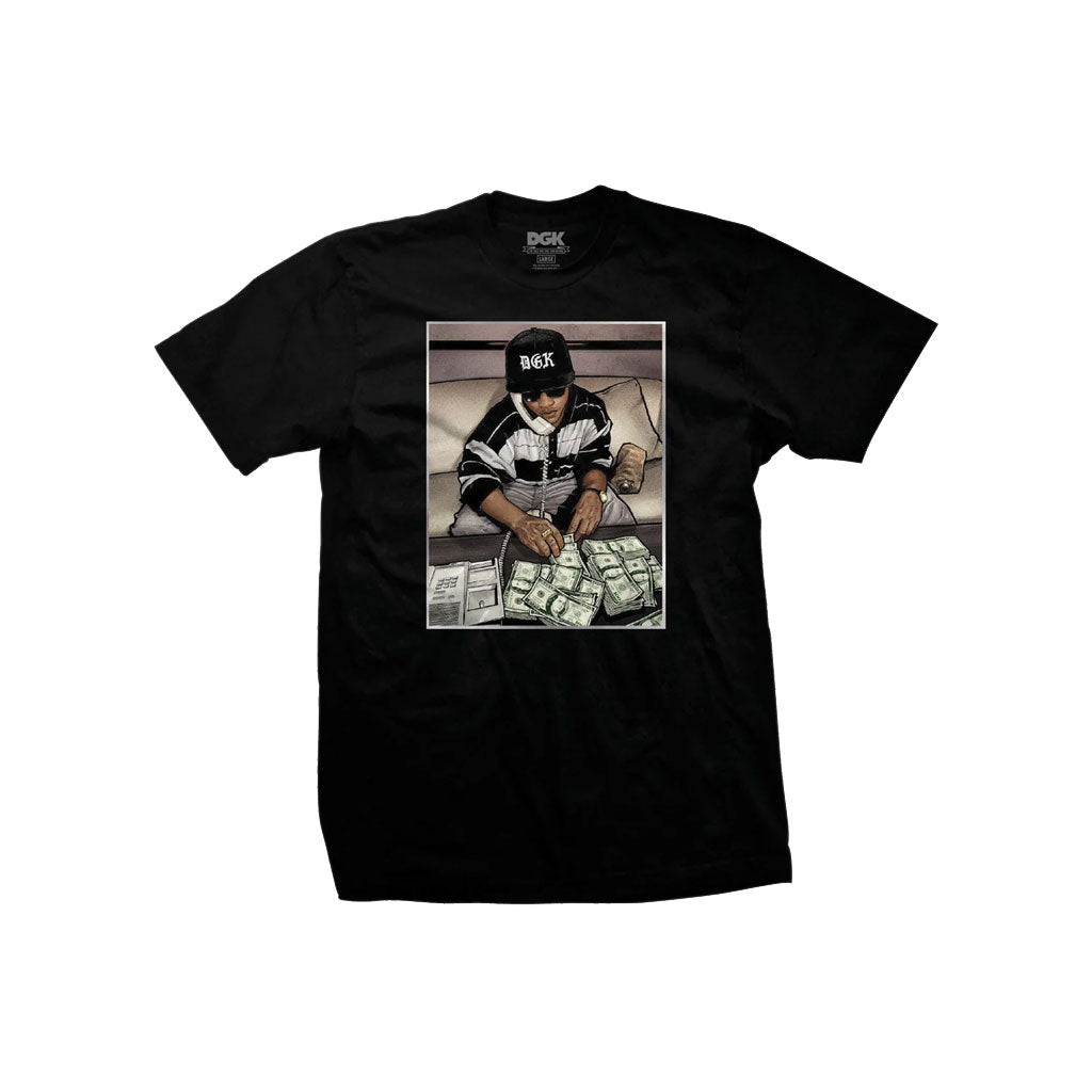 DGK Countdown Short Sleeve T-Shirt for Men - Black | Trendy Streetwear & Casual Wear for Everyday Style