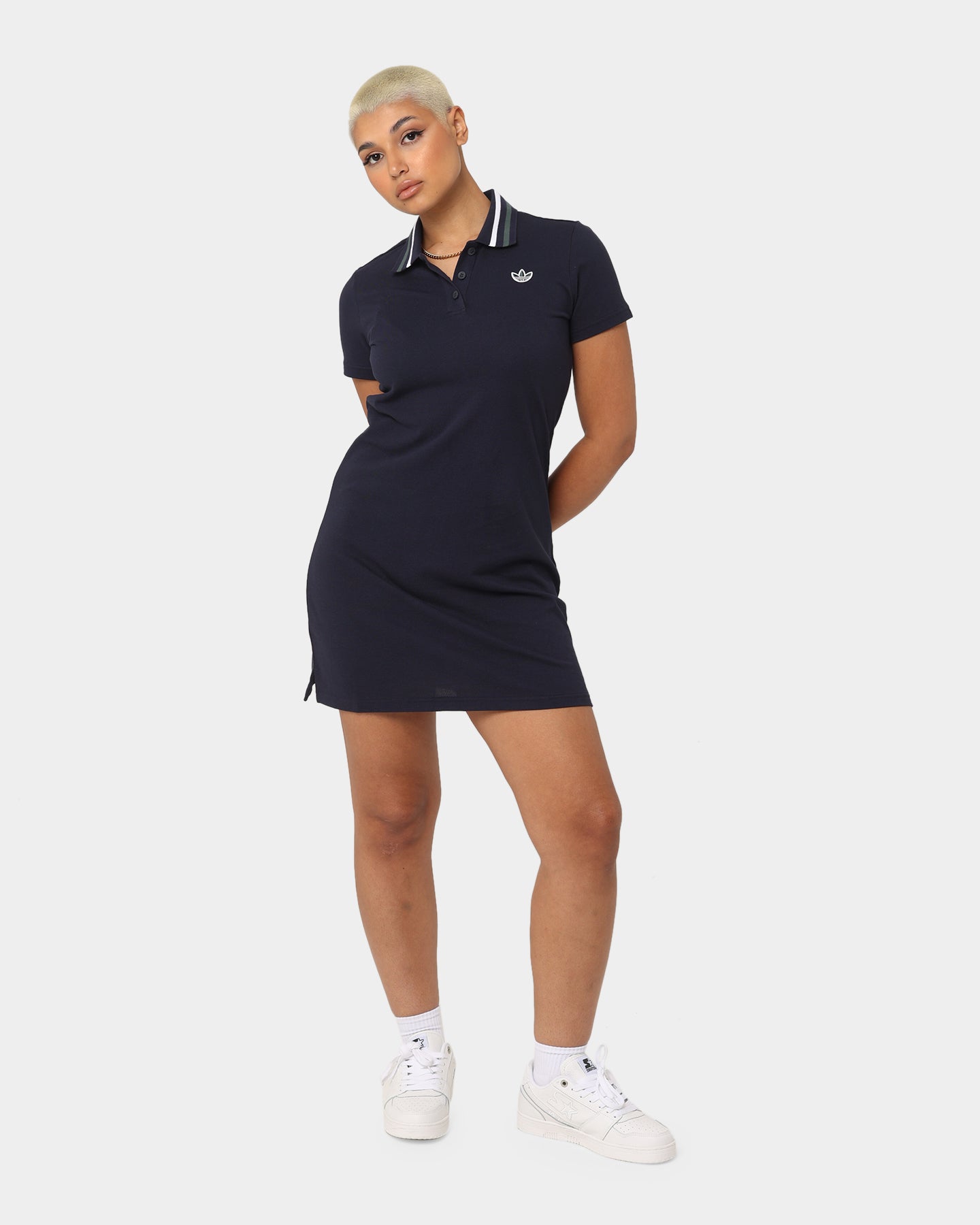Adidas Women's Original Class of '72 Polo Dress in Legend Ink - Vintage-Inspired Tennis & Casual Wear for Women