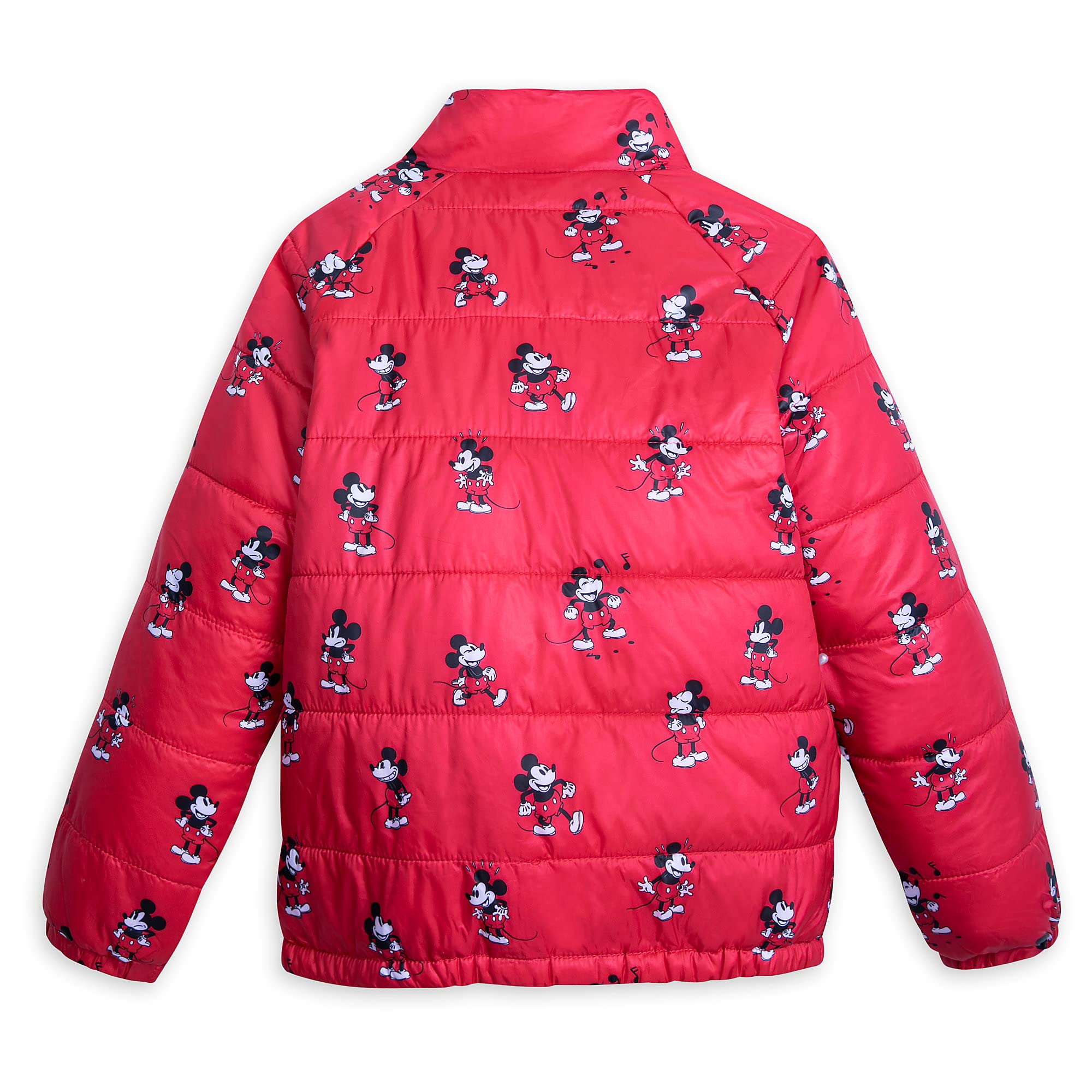 Disney Mickey Mouse Puffy Jacket for Boys - Warm Winter Coat with Hood, Waterproof Windbreaker for Outdoor Activities, School & Playtime