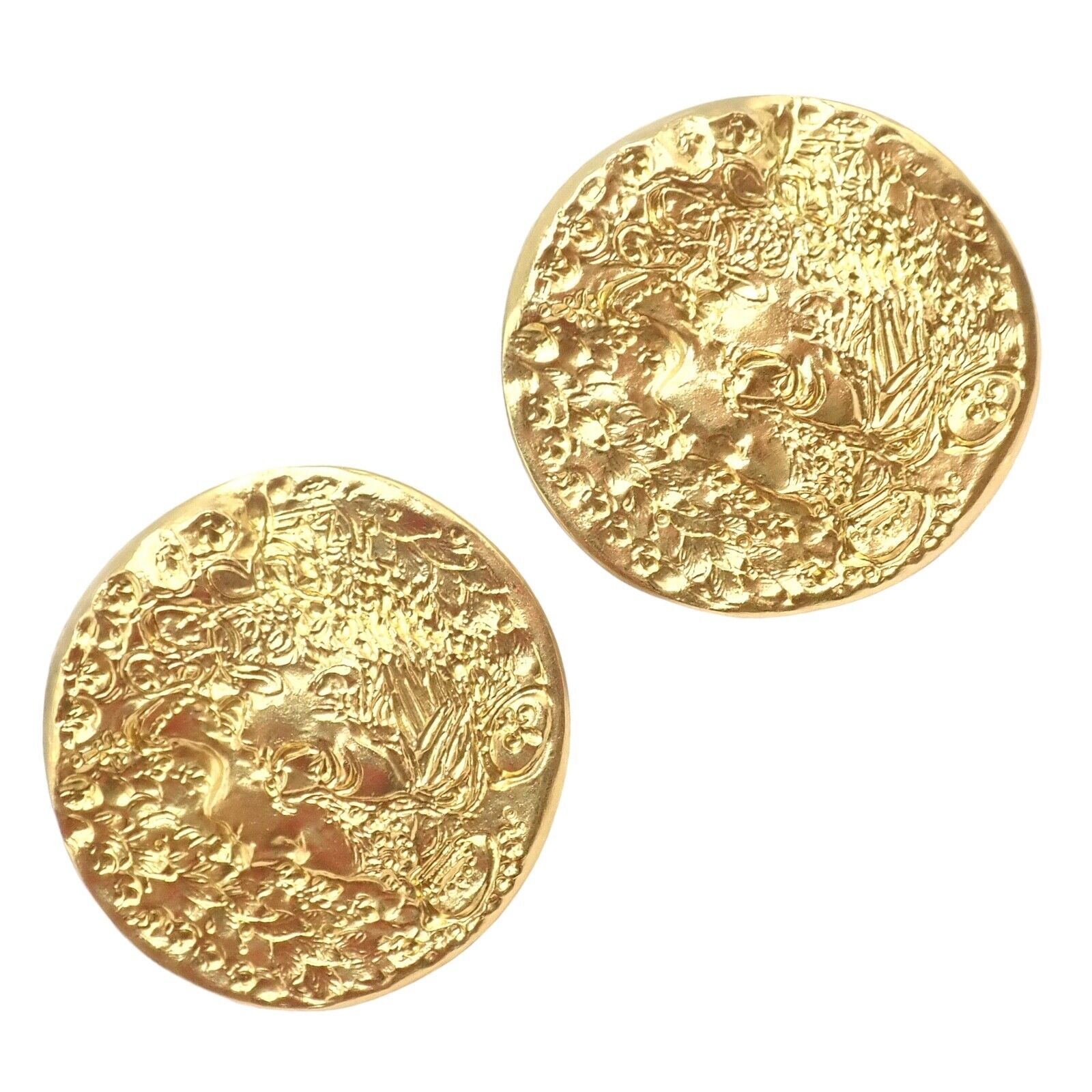 Authentic Salvador Dali D'or for Piaget 18k & 22k Yellow Gold Cufflinks - Luxury Men's Jewelry for Formal Events & Business Attire