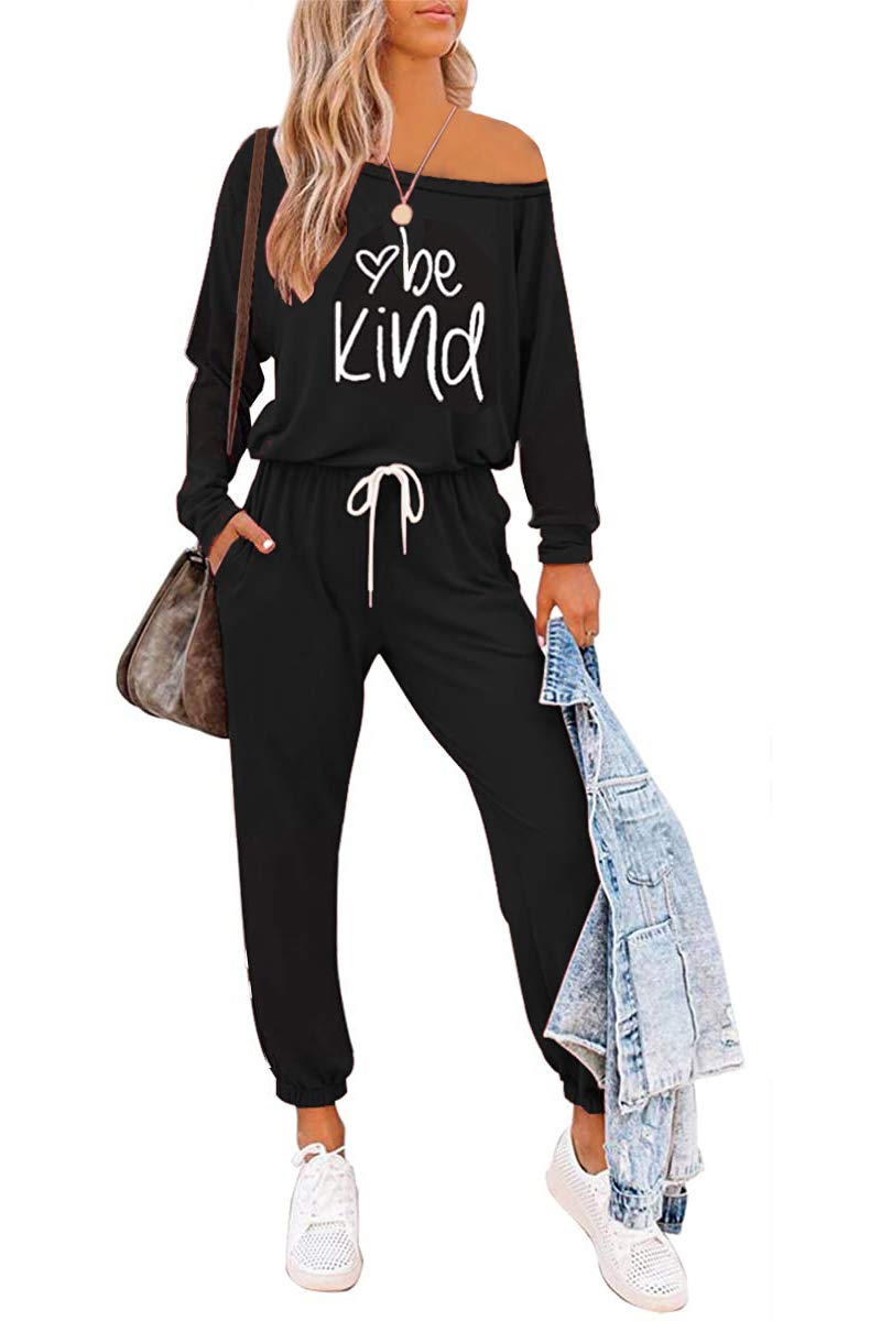 AUTOMET Women's 2-Piece Loungewear Set - Long Sleeve Pullover Top & Pants Comfy Lounge Outfit for Home, Yoga & Relaxation
