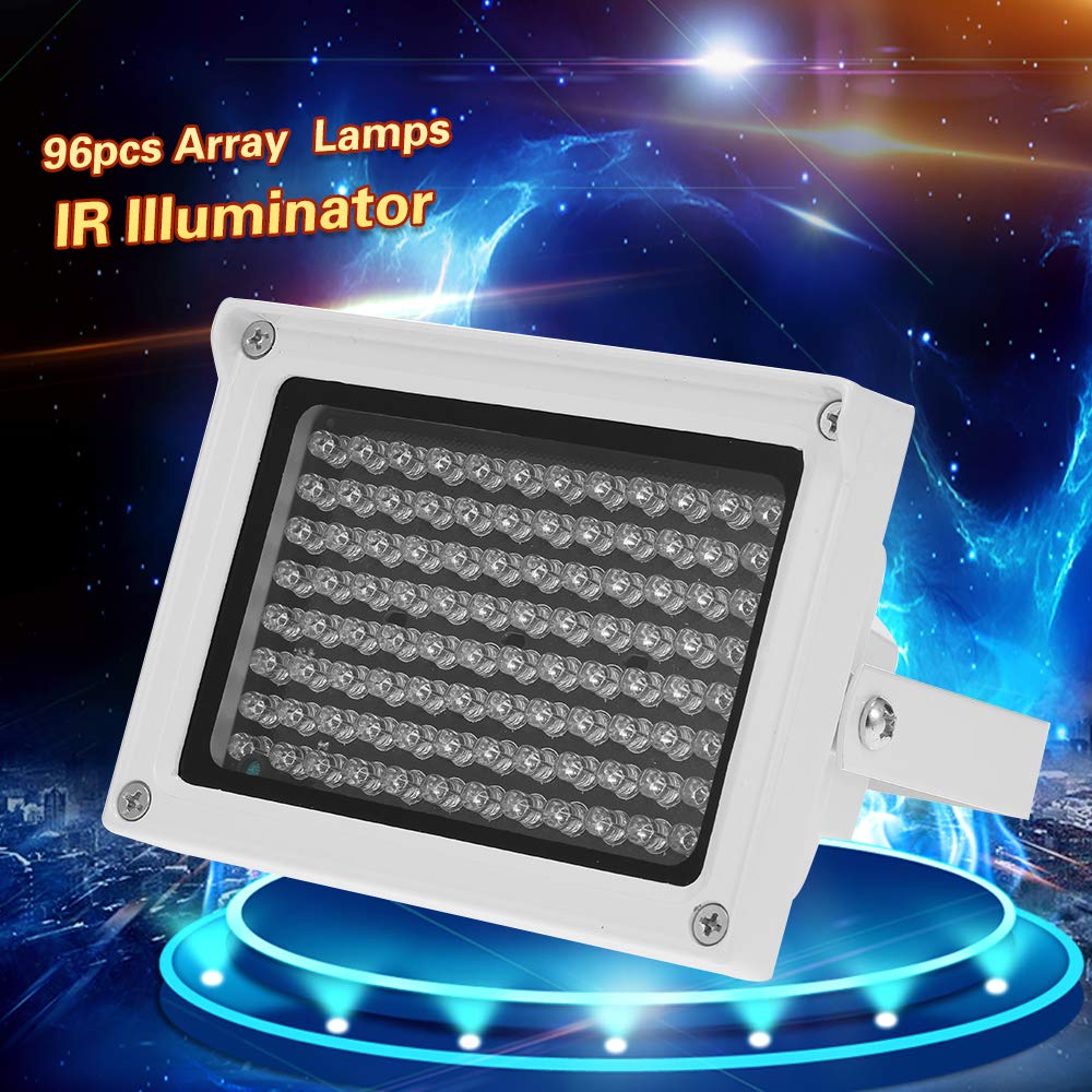 Kavolet 96 LEDs IR Illuminator - Waterproof Infrared Light for Outdoor Security Cameras | Night Vision Enhancer for Home & Business Surveillance | Perfect for Driveways, Backyards & Dark Areas