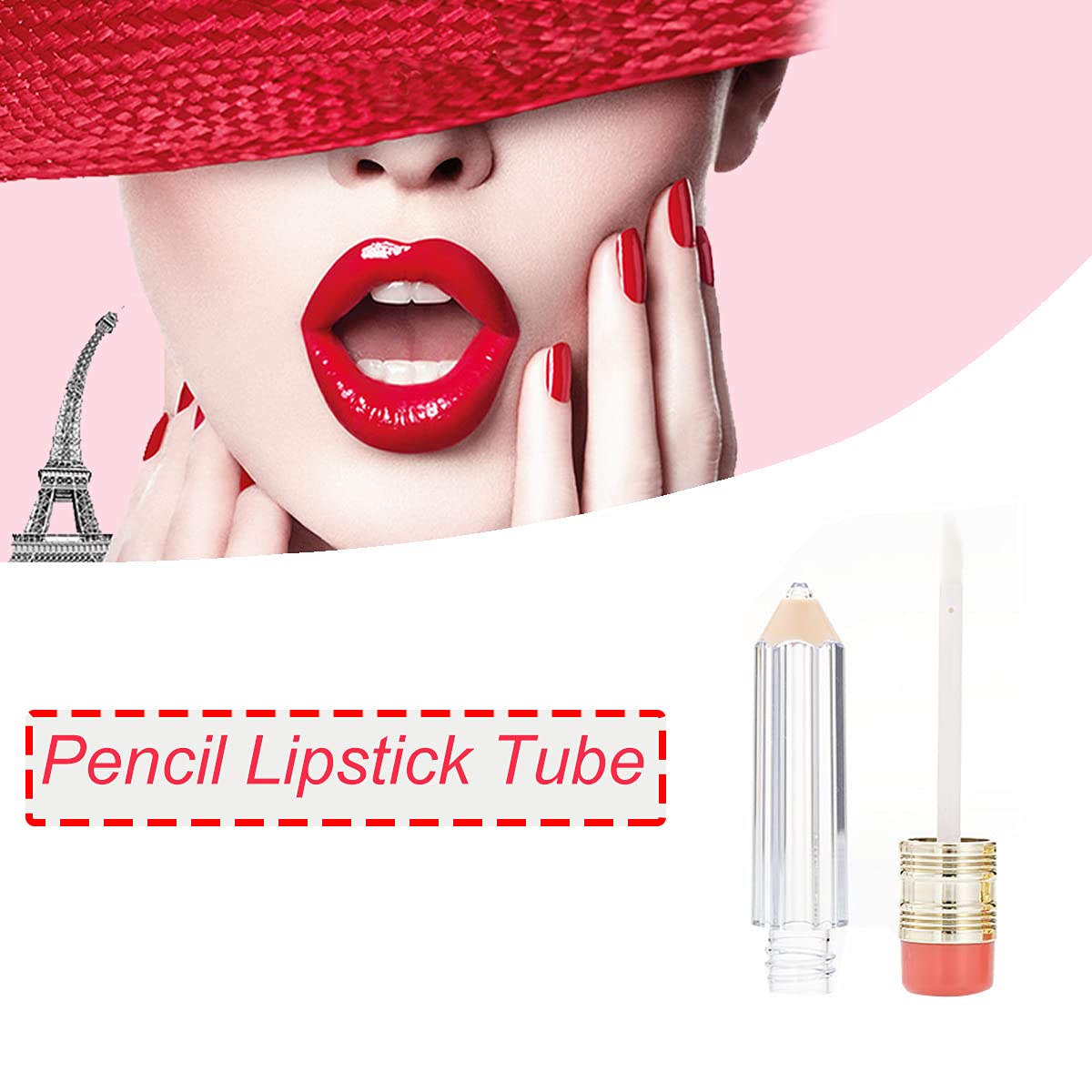 22 Pcs 5ml Clear Refillable Lip Gloss Tubes - Empty Lip Balm Containers for DIY Cosmetics | Perfect for Women & Girls Makeup, Travel & Gift Packaging