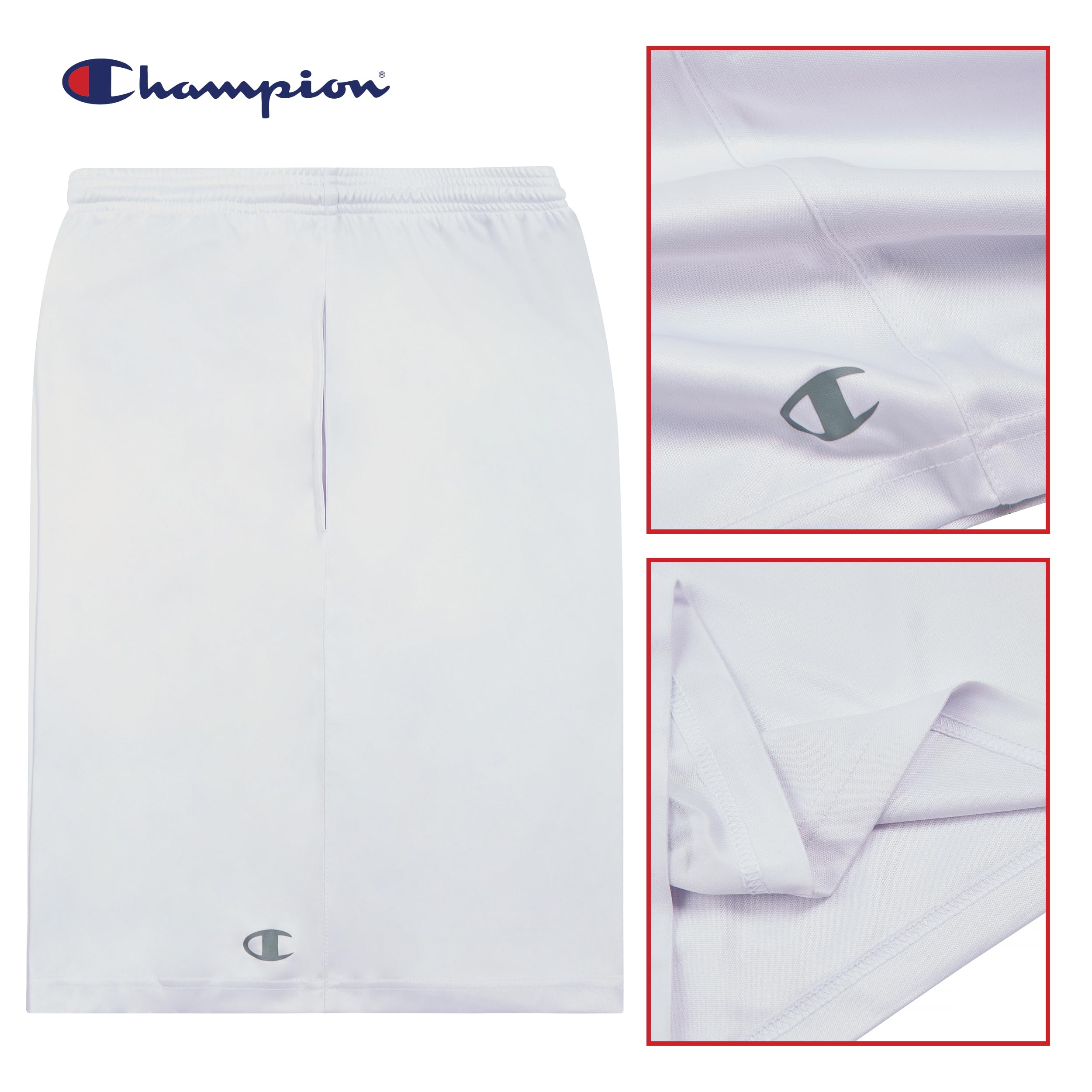 Champion Big & Tall Men's Basketball Shorts - Breathable Mesh Athletic Shorts for Tall & Plus Size Men - Perfect for Gym, Running & Casual Wear