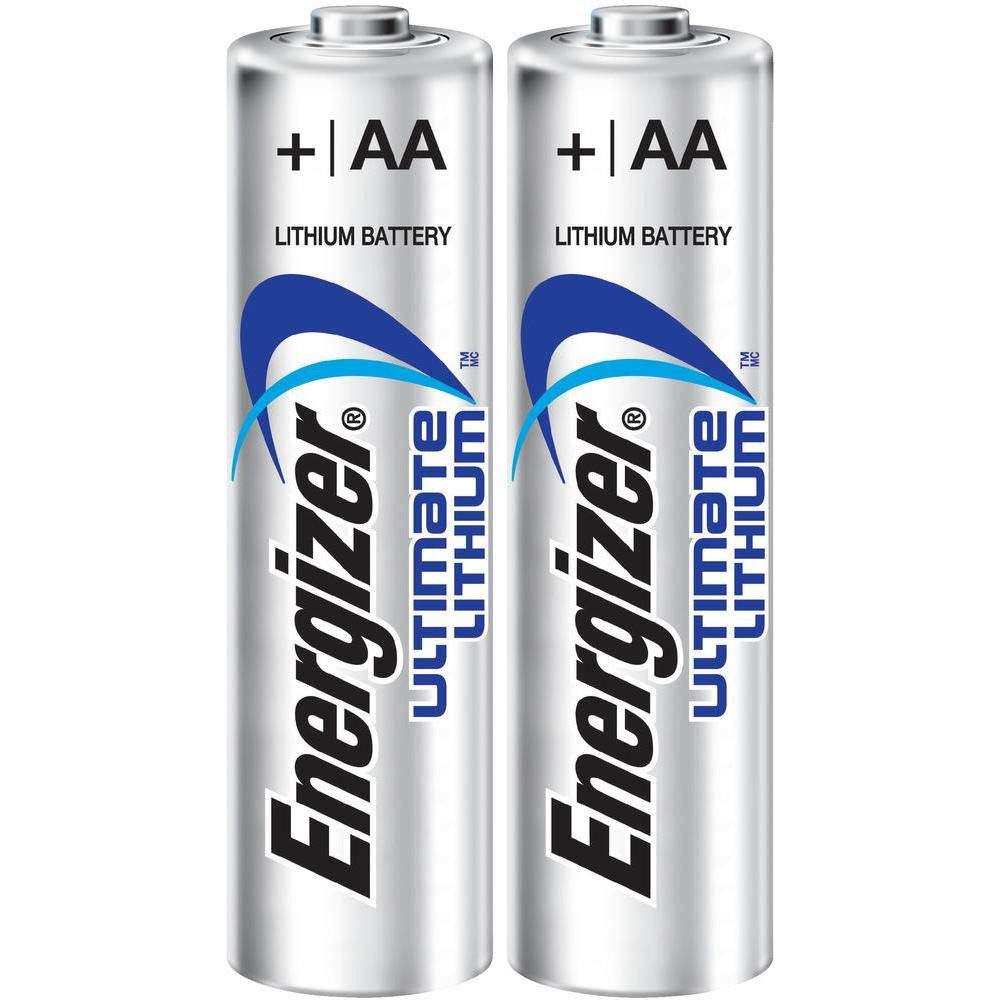 Energizer L91 Ultimate Lithium AA Batteries (100-Pack) - Long-Lasting Power Until 2033 - Perfect for Digital Cameras, Smoke Detectors & Emergency Kits