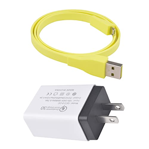 Fast Charging Micro USB Cable with QC 3.0 Adapter for UE Boom, Wonderboom & Ultimate Ears Wireless Speakers - 3.9ft Durable Charger Cord (UE-CDT-HS) | Perfect for Travel, Outdoor Adventures & Home Use