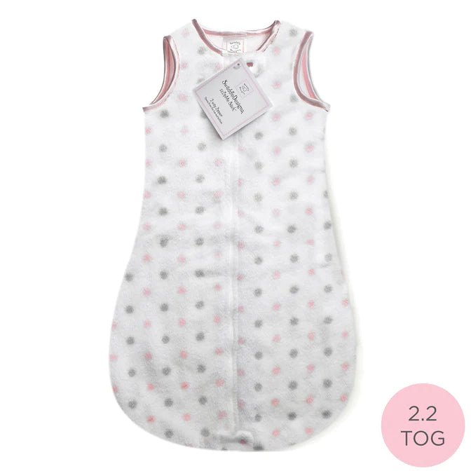 Baby Bunting Cozy Puff Snuggle Sack - Soft Infant Sleeping Bag in Pink, Blue, Green or Yellow (BGB 003) | Perfect for Nursery, Daycare & On-the-Go Comfort