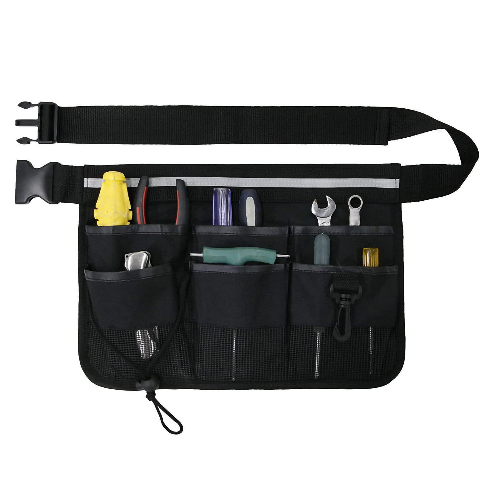 Haokaini Adjustable Gardening Tool Belt Bag - Waist Pouch for Garden Tools Storage with Hanging Loops | Perfect for Landscaping, Planting & Outdoor DIY Projects