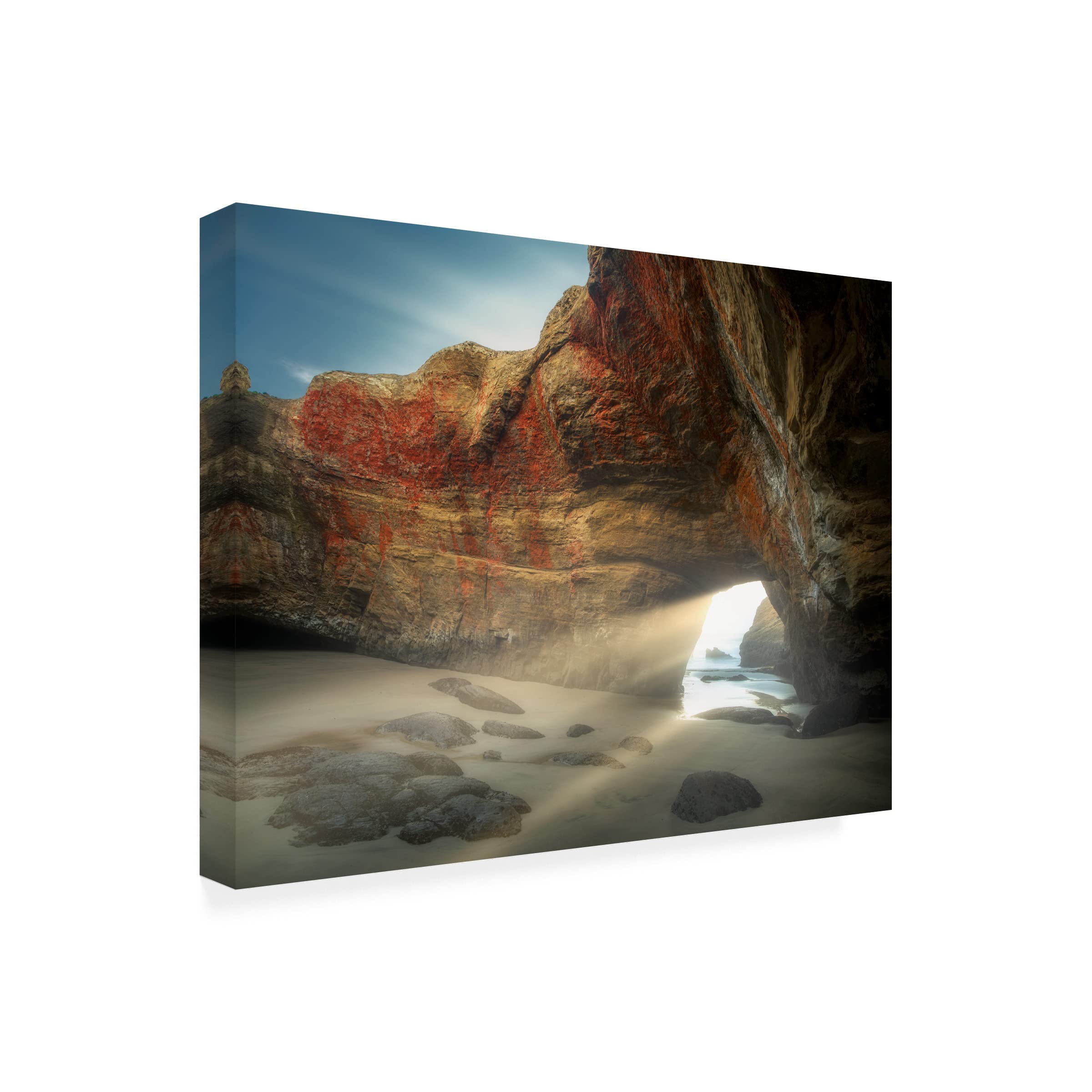 Trademark Fine Art 'Rock Formation 9' Canvas Wall Art by Dennis Frates - Stunning Landscape Painting for Living Room, Bedroom & Office Decor