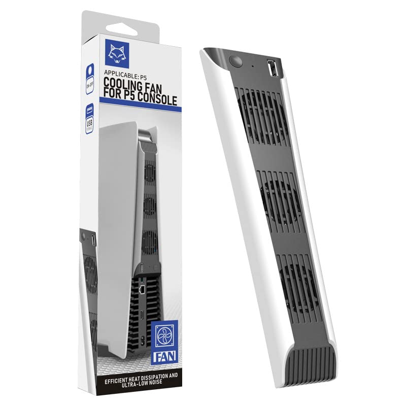 PS5 Cooling Fan - Quiet External Cooling System for PlayStation 5 Console | Prevent Overheating for Long Gaming Sessions