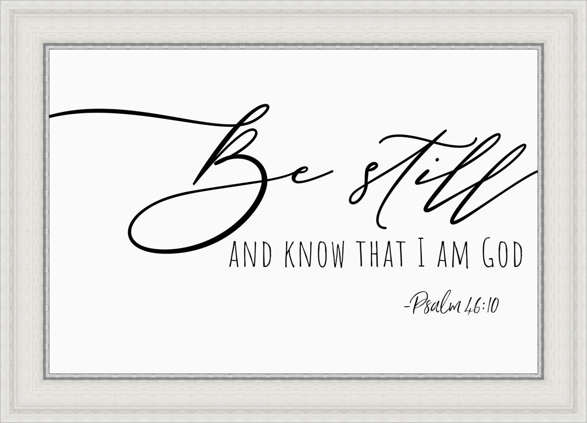 Be Still By Paige Tilly - Inspirational Wall Art Decor for Home & Office - Perfect for Living Room, Bedroom or Gift Giving
