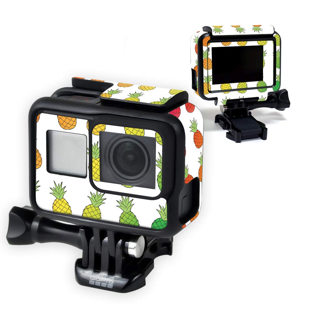 **MightySkins GoPro Hero 7 Black Vinyl Decal Wrap Cover - Rainbow Pineapples Design | Durable, Protective Skin for Action Camera | Easy to Apply & Remove | Made in USA | Perfect for Outdoor Adventures, Travel & Sports**