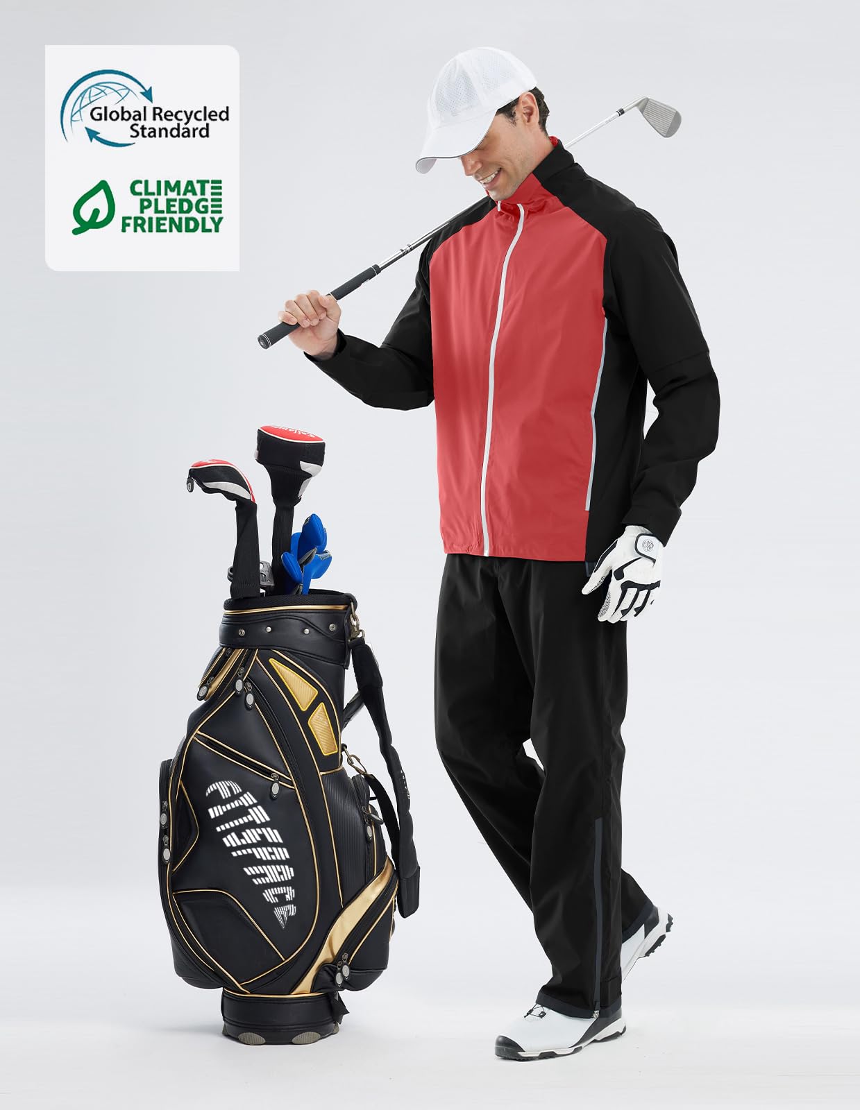 Waterproof Golf Rain Suits for Men - All-Weather Performance Jacket & Pants Set for Golf, Hiking & Outdoor Sports - Stay Dry in Heavy Rain