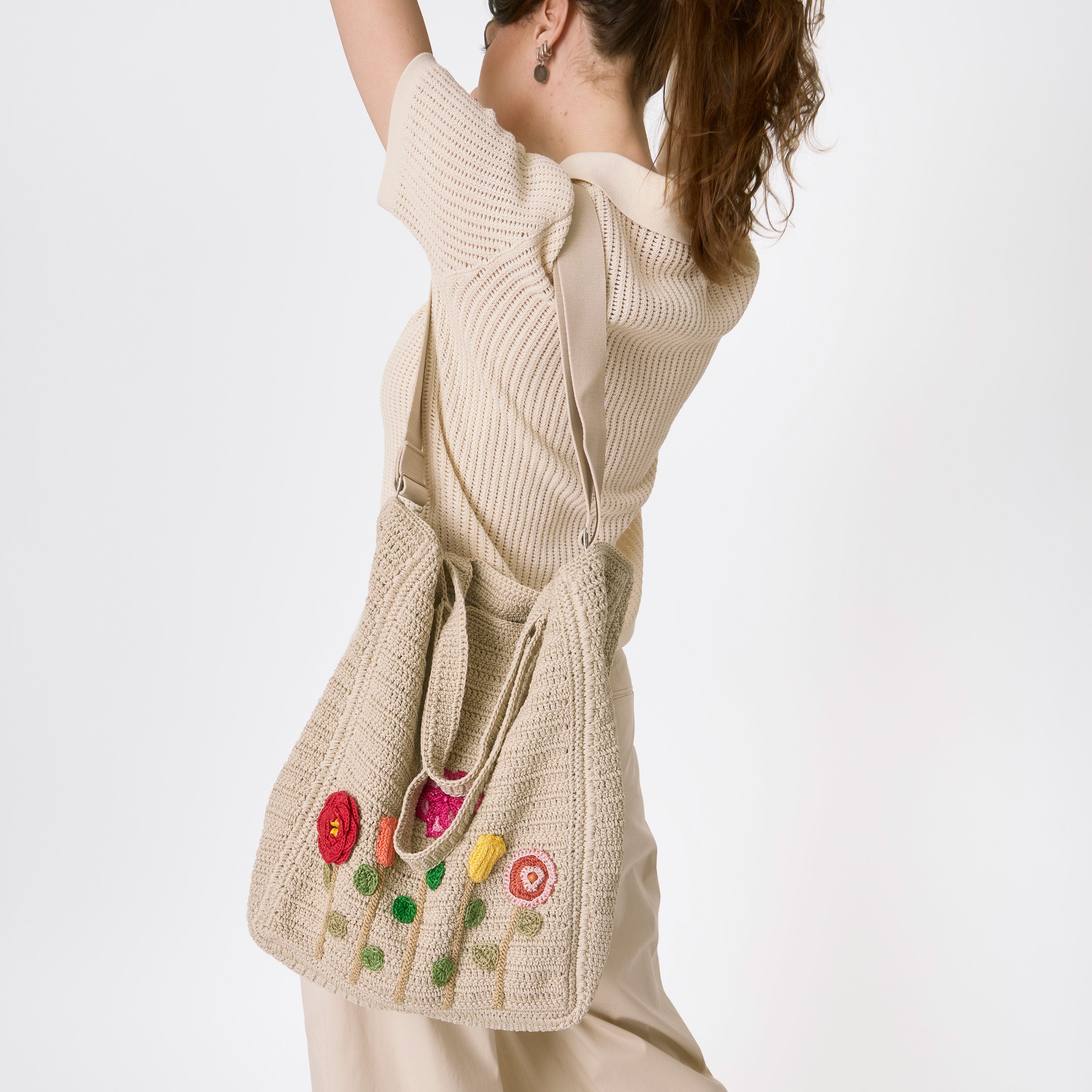 Lanie Market Tote Bag - Large Reusable Grocery Shopping Tote with Reinforced Handles - Perfect for Farmers Market, Beach Trips, and Everyday Errands