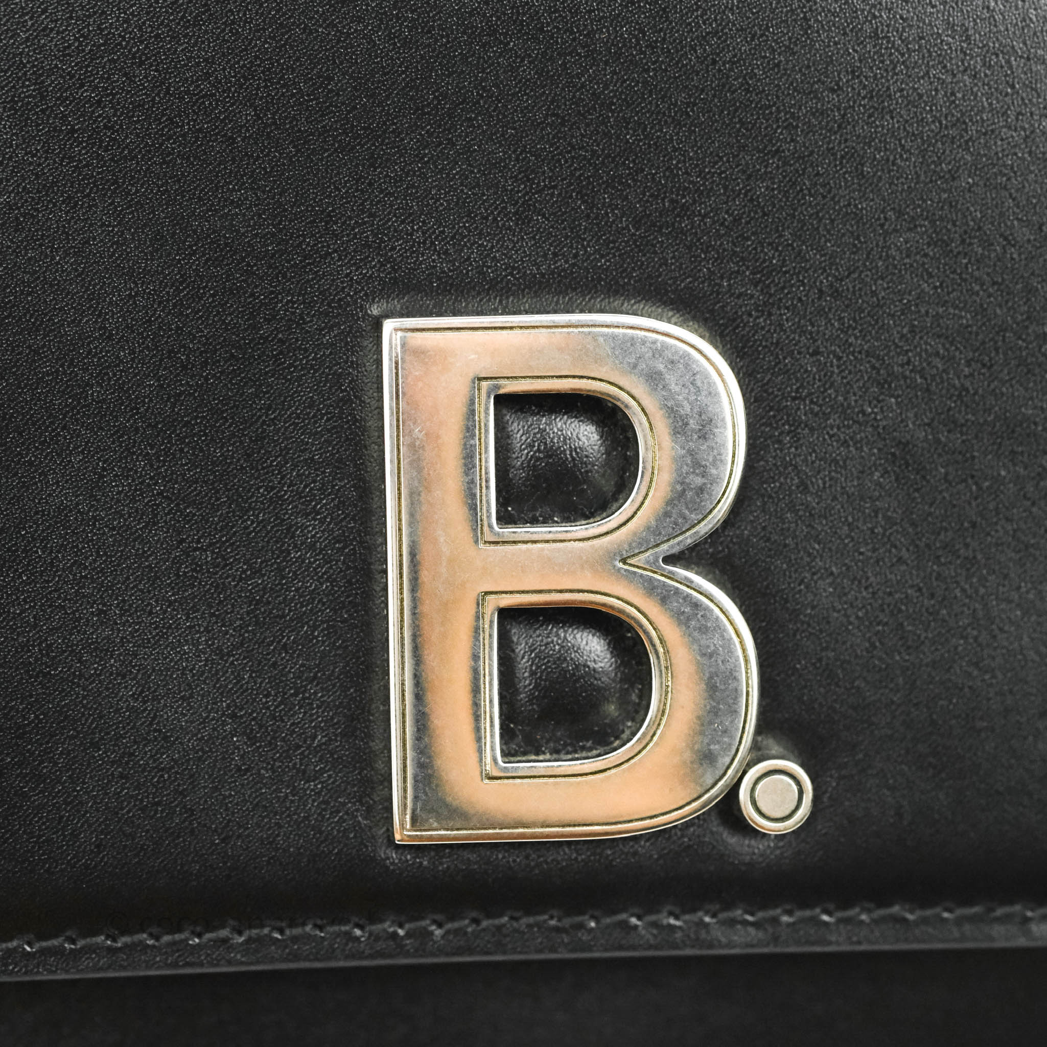 Balenciaga Small B Bag in Black Box Calfskin with Silver Hardware - Perfect for Everyday Luxury & Evening Outings