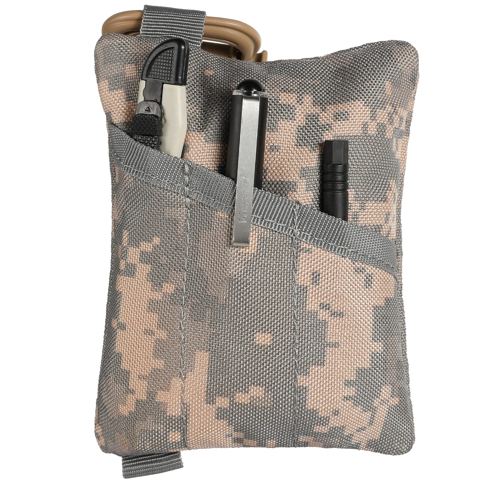 2 Pack Tactical EDC Pouches - Military MOLLE Utility Pouch Organizer for Keys, Cards & Coins - Compact Waist Pack & Credit Card Holder - Perfect for Outdoor, Hiking, Travel & Everyday Carry