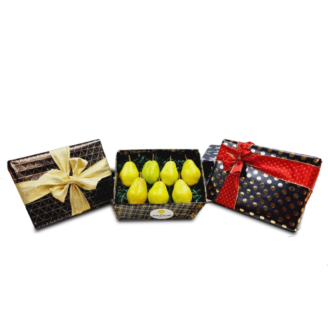 Dolce Frutti Bartlett Pears - Fresh 3 lb Box | Premium Gift Packaging | Perfect Holiday, Birthday & Anniversary Gift | Great for Get Well Soon & Sympathy Presents | Ideal for Fruit Baskets, Desserts & Healthy Snacking