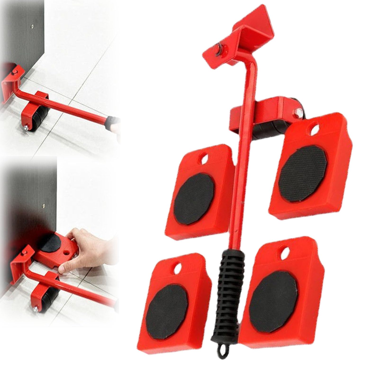 Heavy Duty Furniture Moving Tool Set with Wheels - Furniture Lifter and Sliders Kit for Sofa, Bed & Appliances - Easy Home & Office Relocation Solution