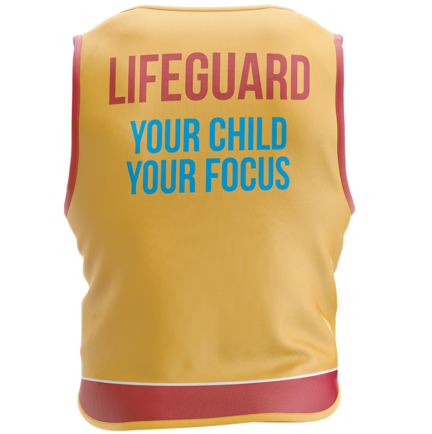 Pool Lifeguard Bib - High Visibility Safety Vest for Swimming Pools & Water Parks | Durable, Adjustable Lifeguard Equipment for Professional & Training Use