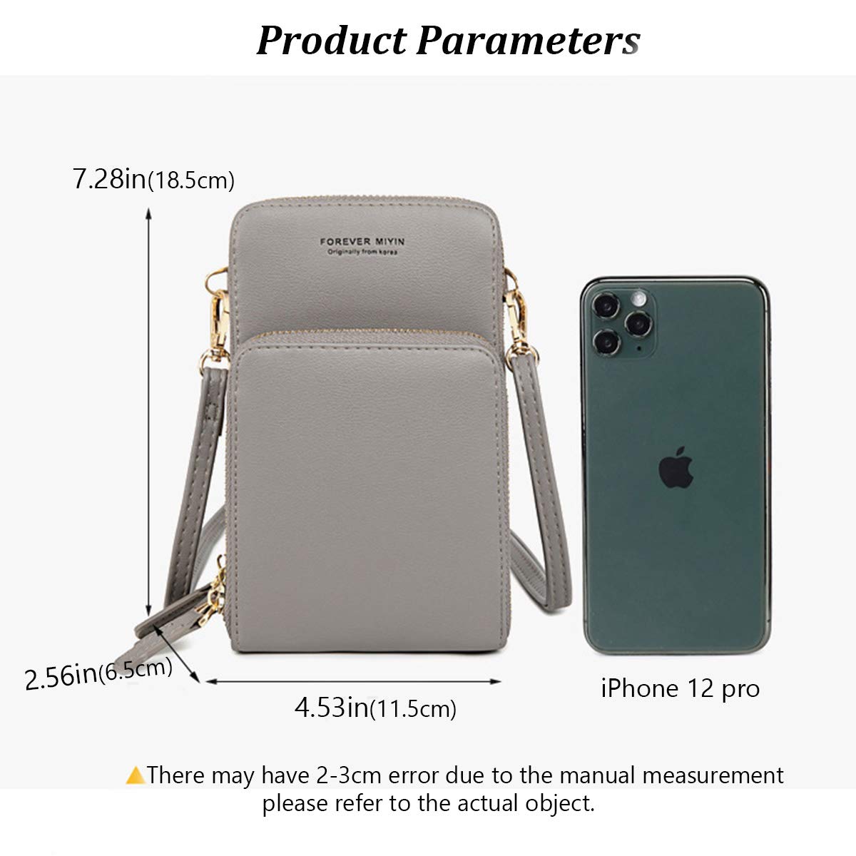 Women's Touch Screen Crossbody Phone Bag - Small Shoulder Purse with Credit Card Slots | RFID Blocking Wallet Handbag for iPhone & Android | Perfect for Travel, Shopping & Daily Use