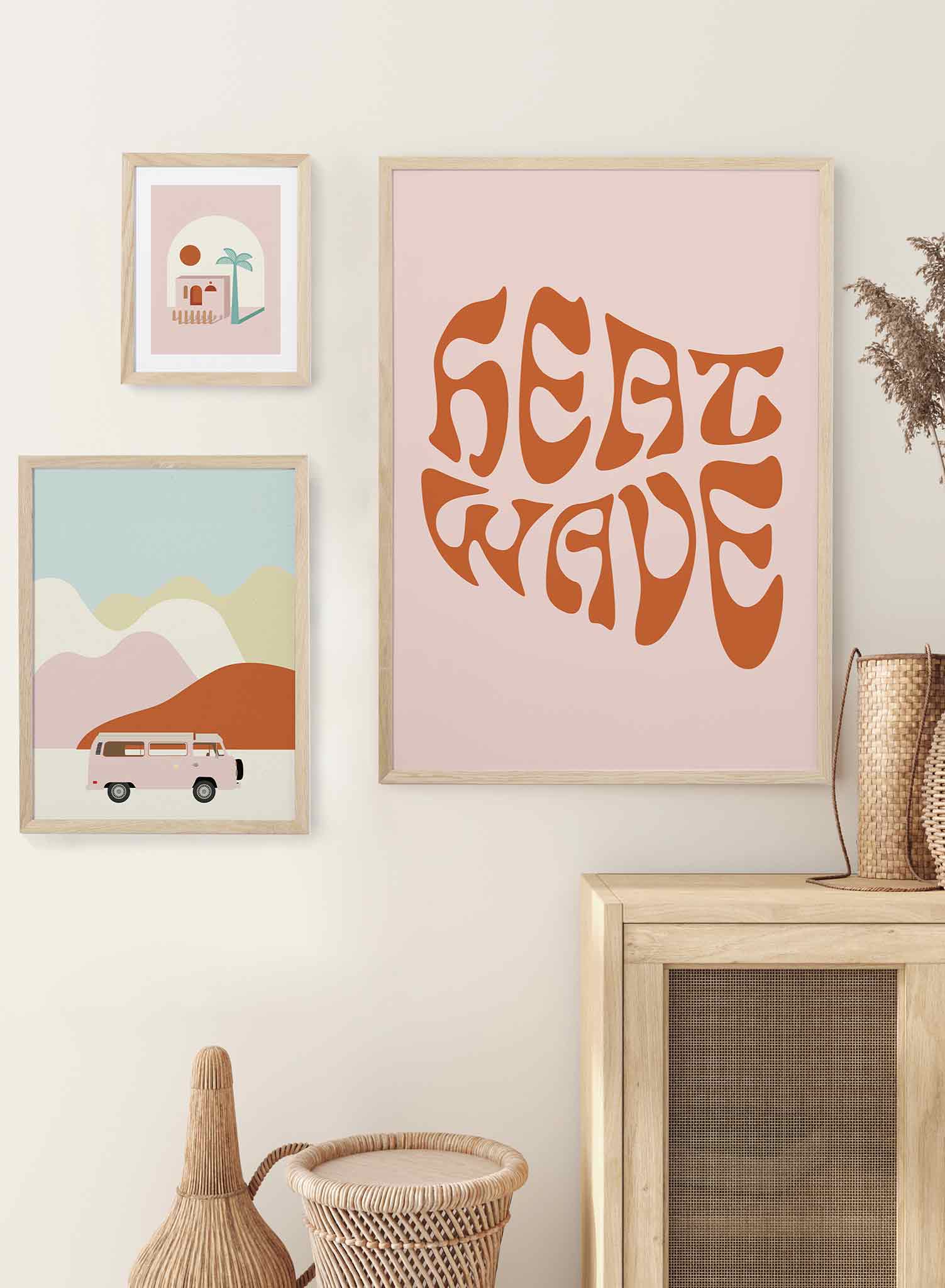 Heat Wave Poster - High-Quality Wall Art Print for Home & Office Decor - Perfect for Living Room, Bedroom, or Studio Wall Decoration