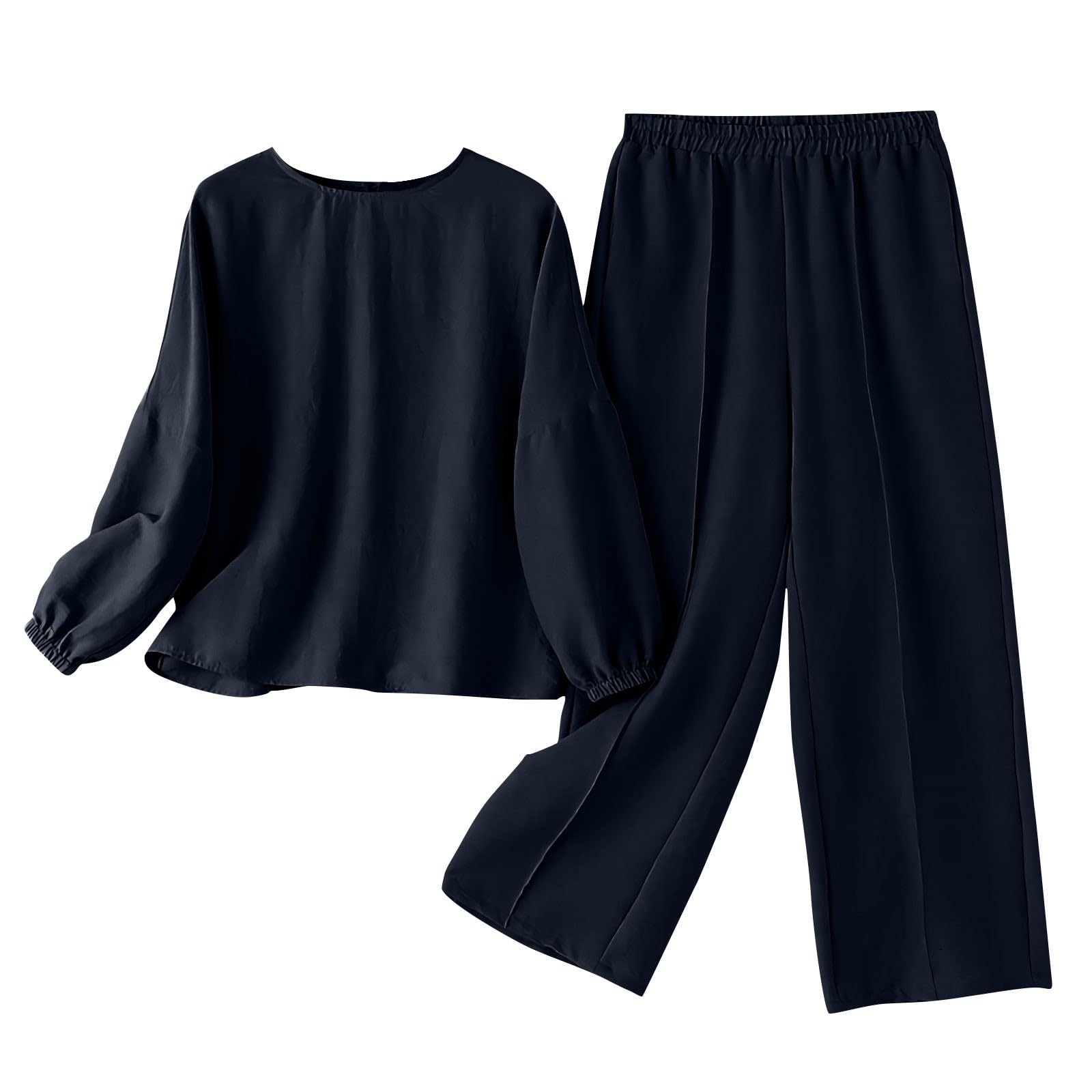 Trendy Women's 2-Piece Lounge Set - Oversized Fall Matching Outfits 2024 | Casual Going Out & Home Relaxation