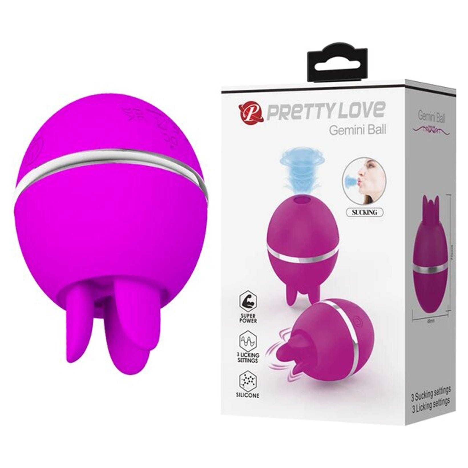 Pretty Love Gemini Ball Fuchsia - Elegant Decorative Ball for Home, Wedding, Party & Gift Giving